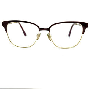 BURBERRY B1313-Q 1238 Italy Burgundy Red/Gold 53-16-140 Eyeglasses Frame 20215‎